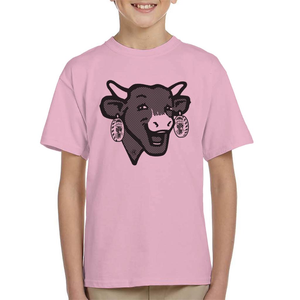 The Laughing Cow Black Polka Dot Kid's T-Shirt product image 4