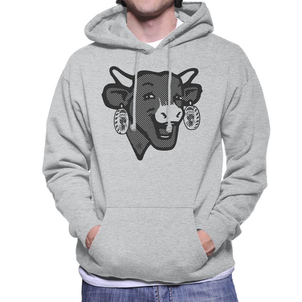 The Laughing Cow Black Polka Dot Men's Hooded Sweatshirt product image 1