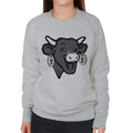 The Laughing Cow Black Polka Dot Women's Sweatshirt product image 1
