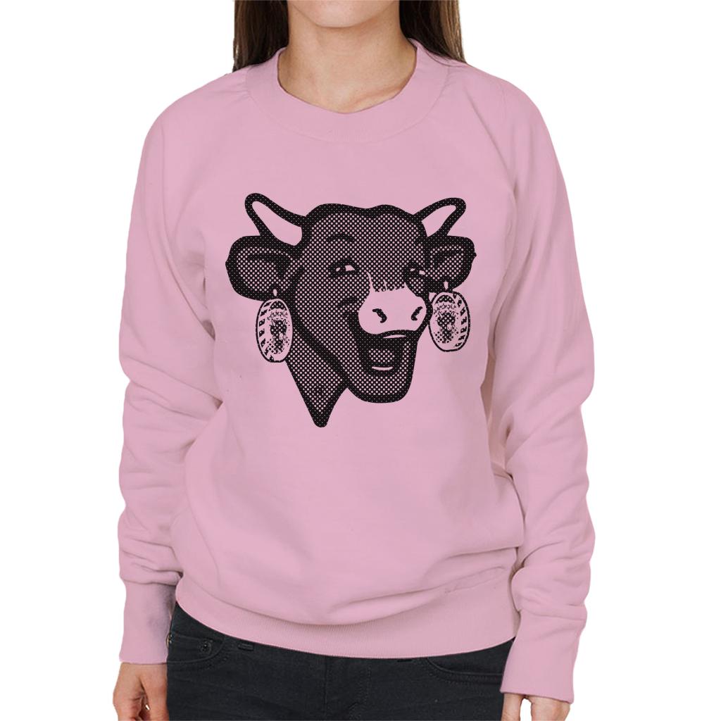 The Laughing Cow Black Polka Dot Women's Sweatshirt product image 4