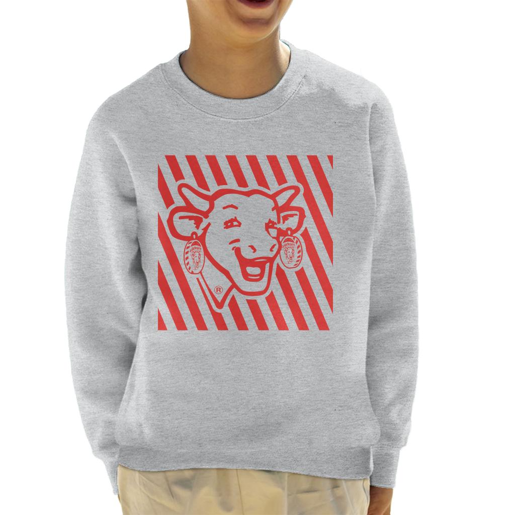 The Laughing Cow Red Stripes Kid's Sweatshirt product image 1