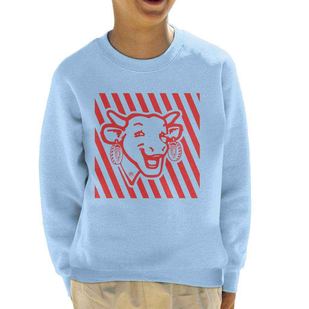 The Laughing Cow Red Stripes Kid's Sweatshirt product image 4