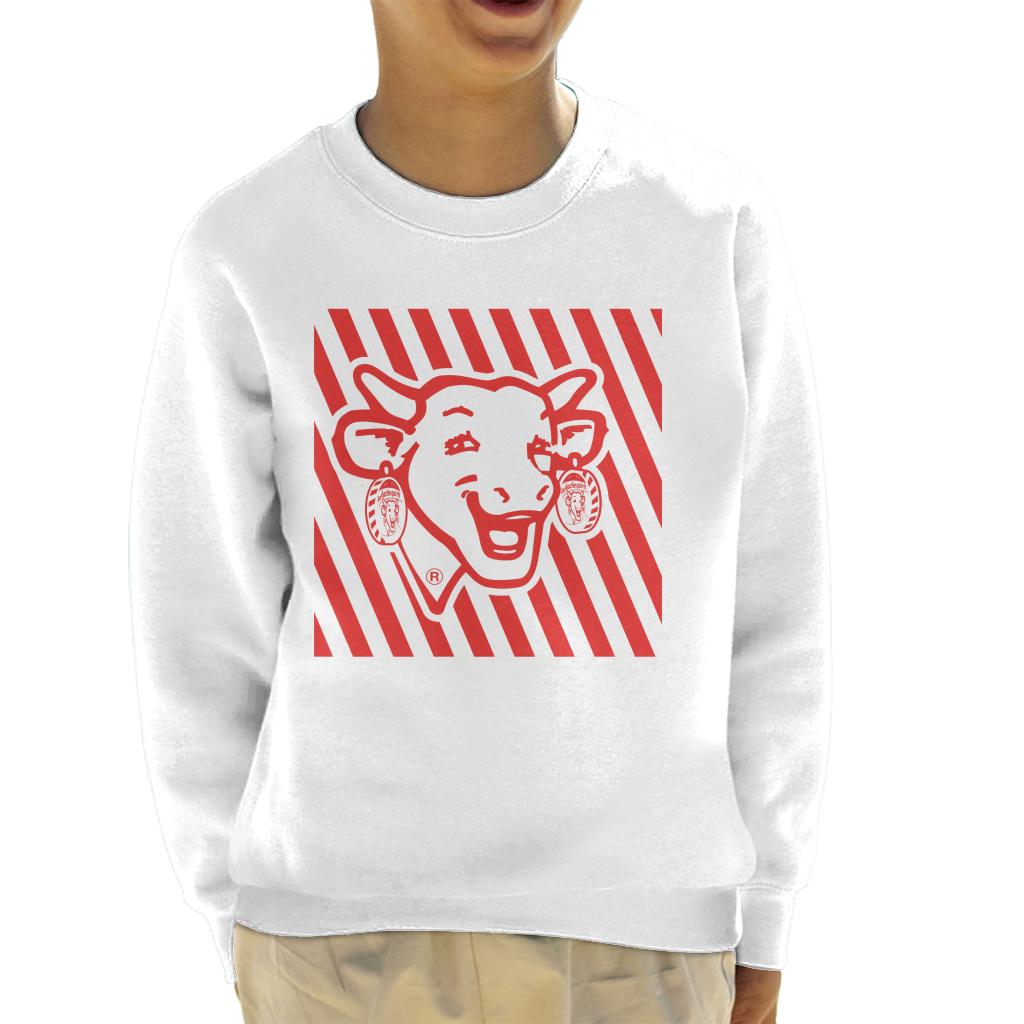 The Laughing Cow Red Stripes Kid's Sweatshirt product image 6