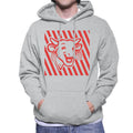The Laughing Cow Red Stripes Men's Hooded Sweatshirt product image 1