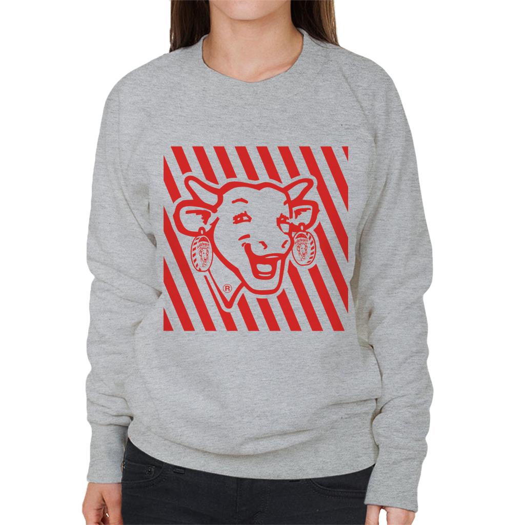 The Laughing Cow Red Stripes Women's Sweatshirt product image 1