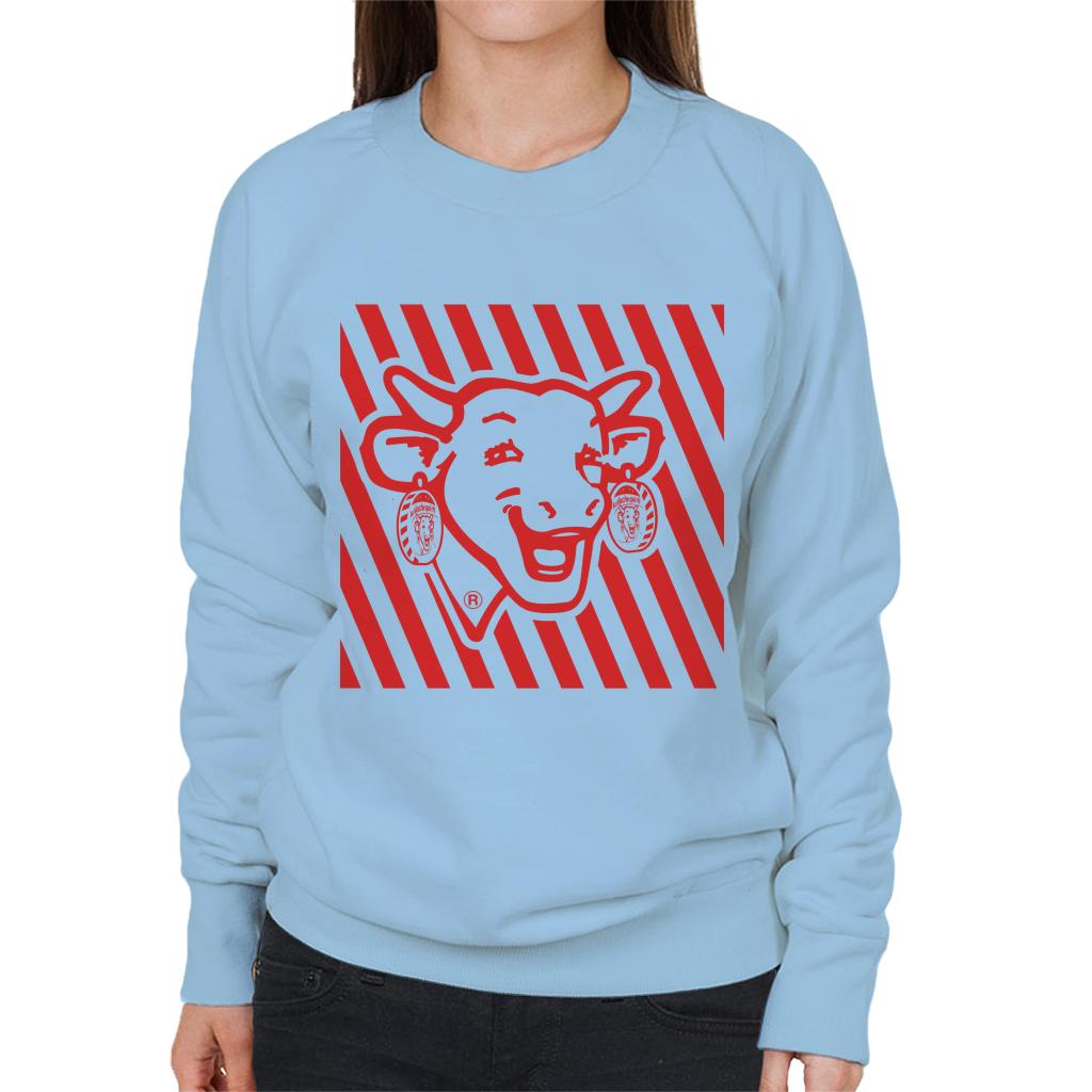 The Laughing Cow Red Stripes Women's Sweatshirt product image 6
