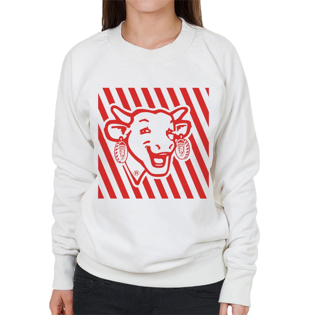 The Laughing Cow Red Stripes Women's Sweatshirt product image 4