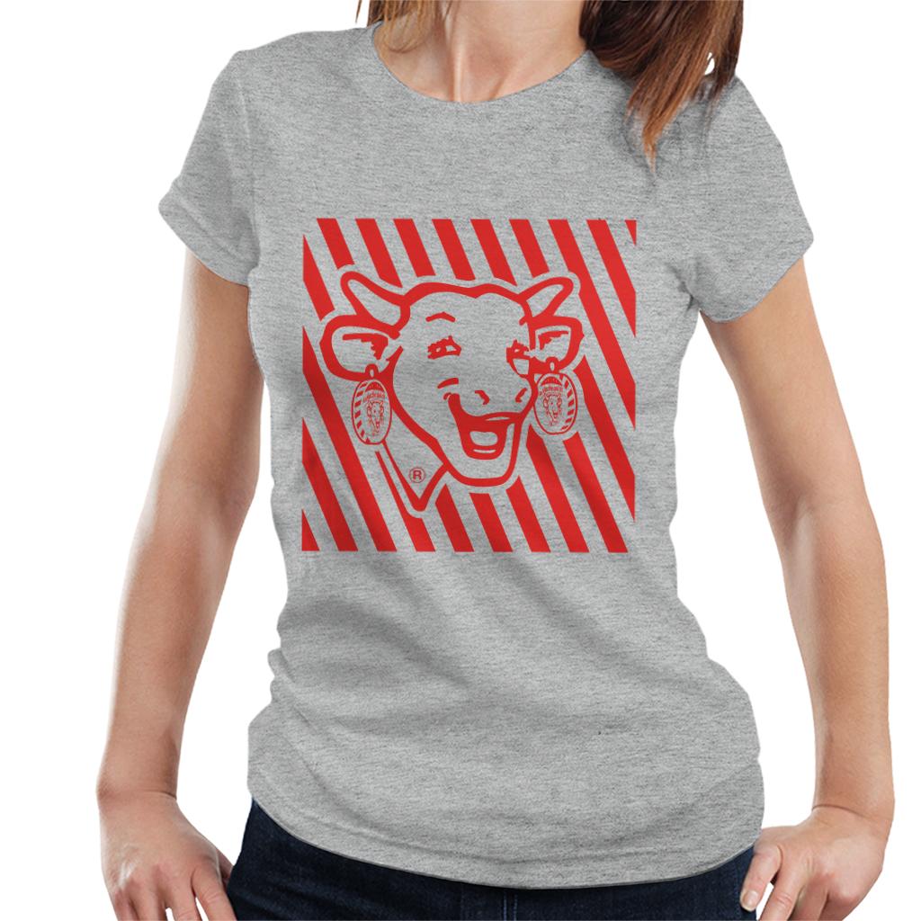 The Laughing Cow Red Stripes Women's T-Shirt product image 1