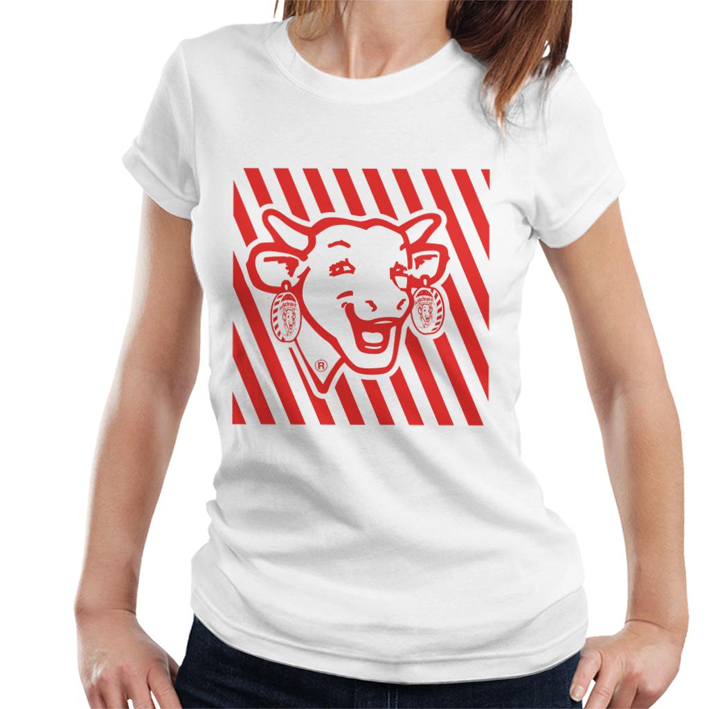 The Laughing Cow Red Stripes Women's T-Shirt product image 4