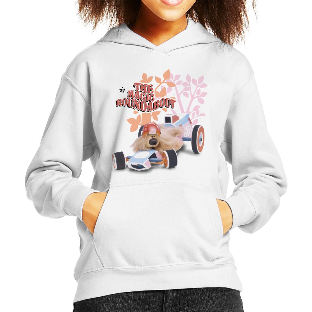 The Magic Roundabout Dougal Race Car Kid's Hooded Sweatshirt product image 6