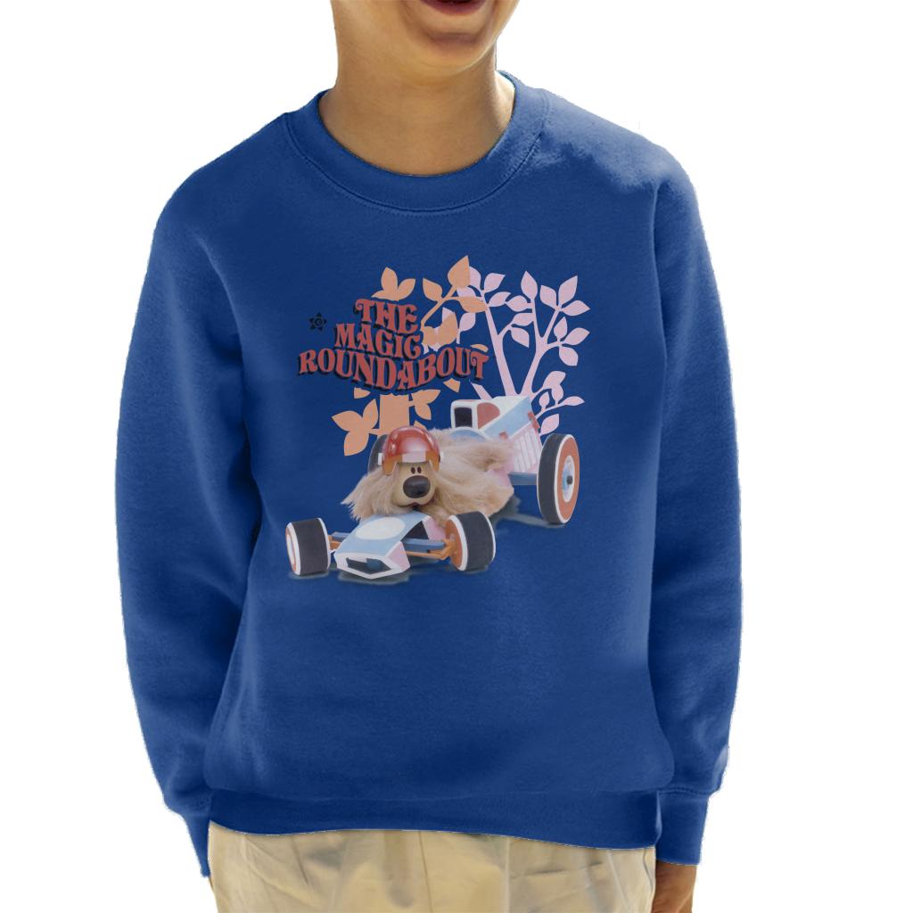 The Magic Roundabout Dougal Race Car Kid's Sweatshirt product image 1