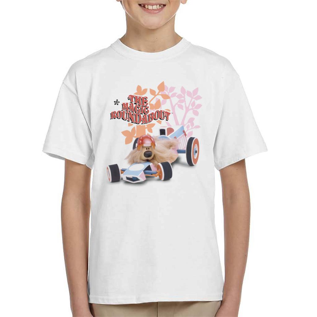 The Magic Roundabout Dougal Race Car Kid's T-Shirt product image 1