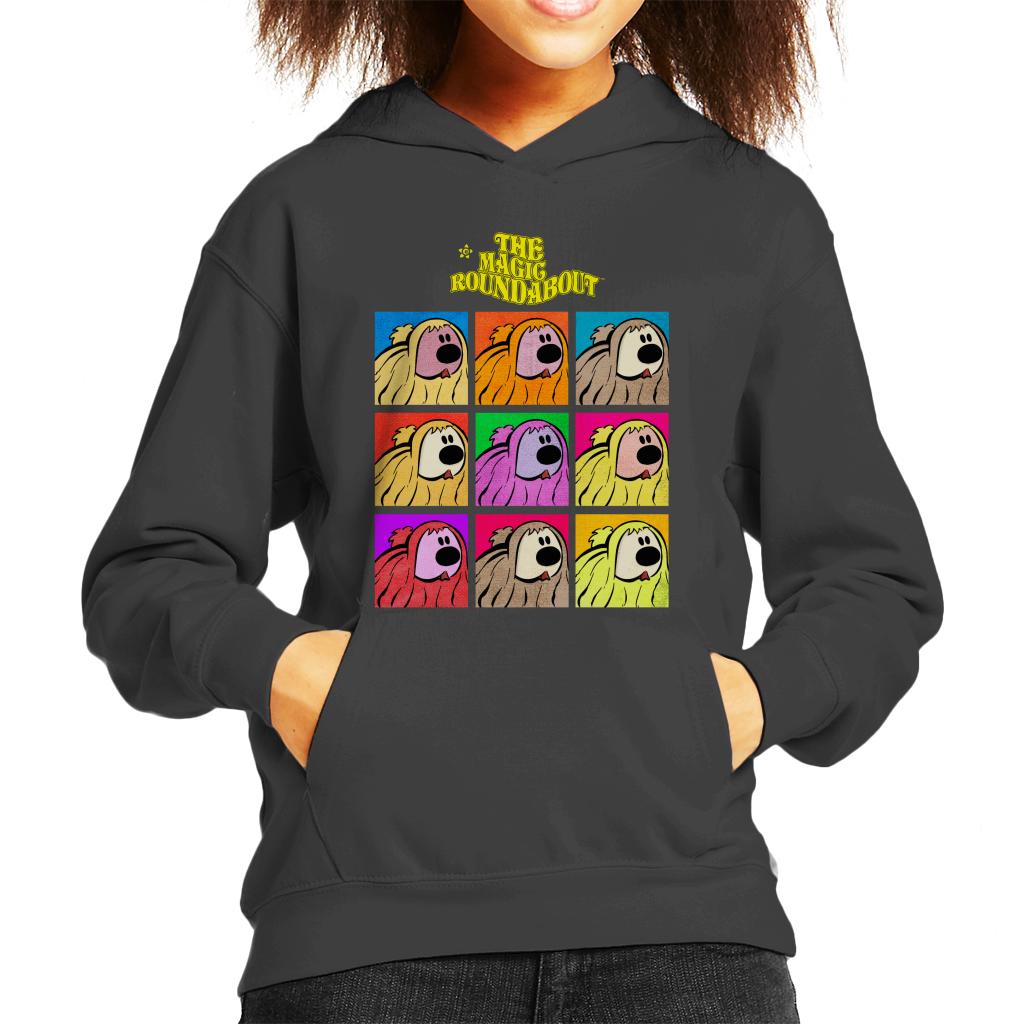 The Magic Roundabout Dougal Pop Art Kid's Hooded Sweatshirt product image 1
