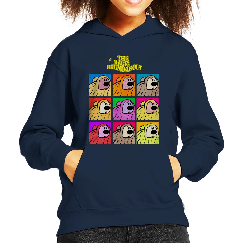 The Magic Roundabout Dougal Pop Art Kid's Hooded Sweatshirt product image 4