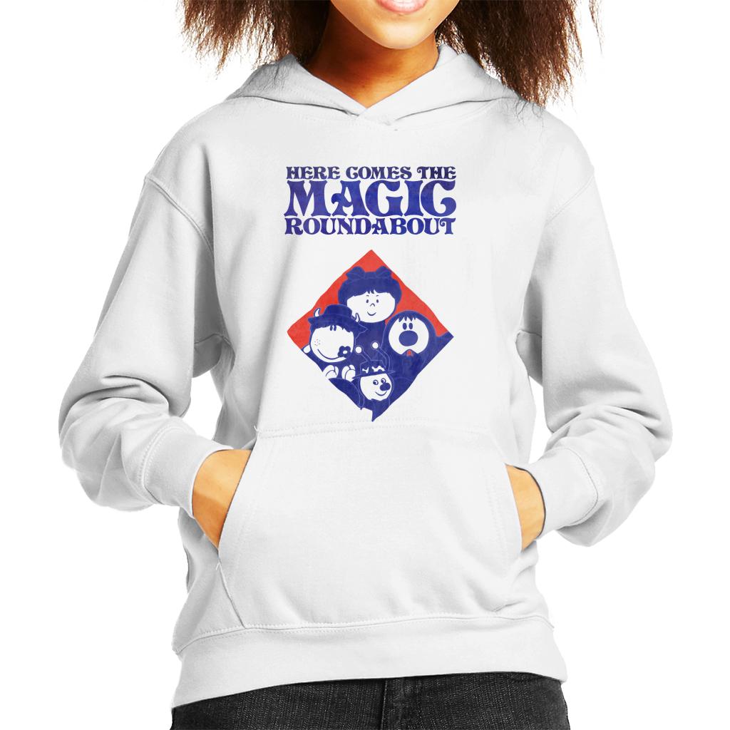 The Magic Roundabout Retro Blue Tone Diamond Kid's Hooded product image 6