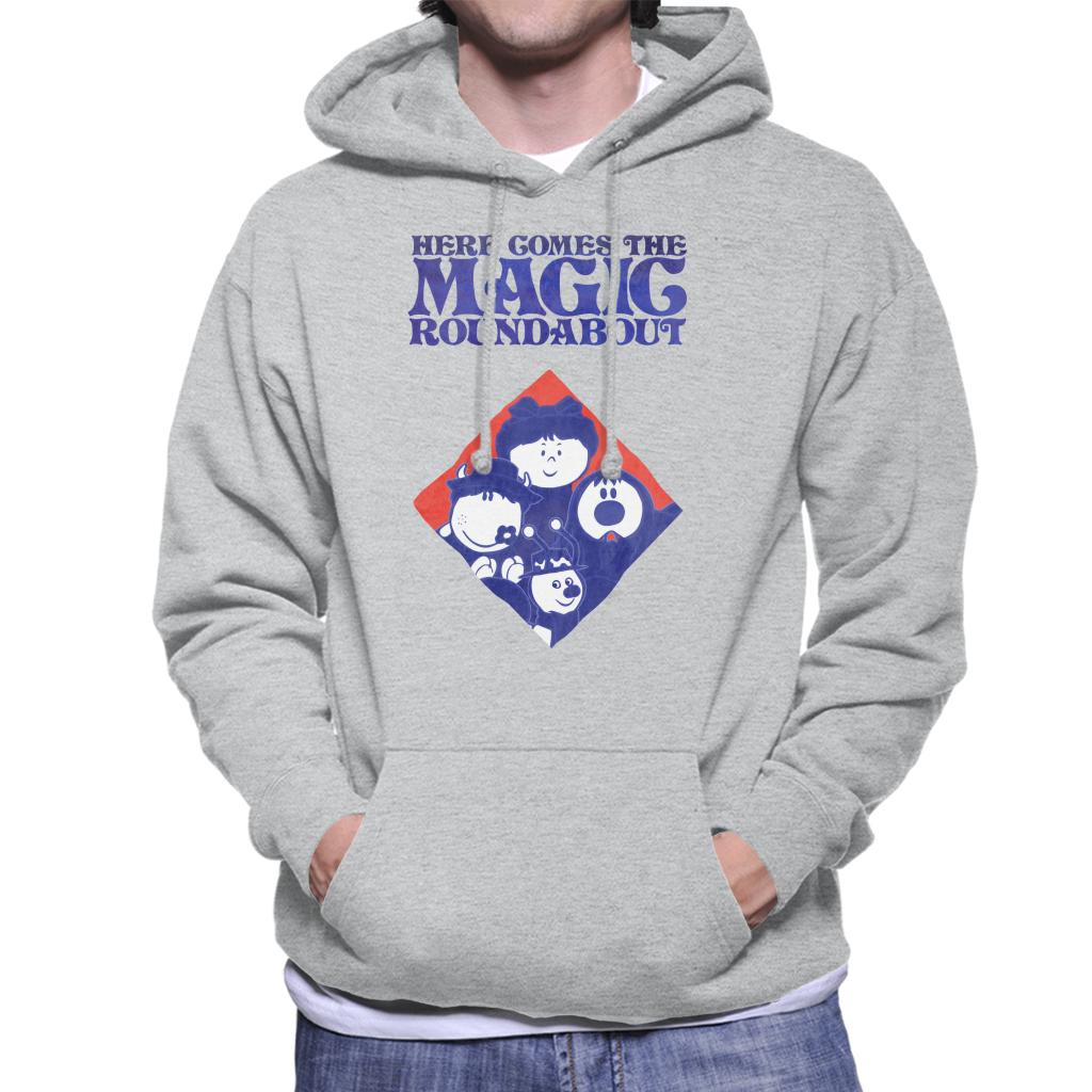 The Magic Roundabout Retro Blue Tone Diamond Men's Hooded product image 1