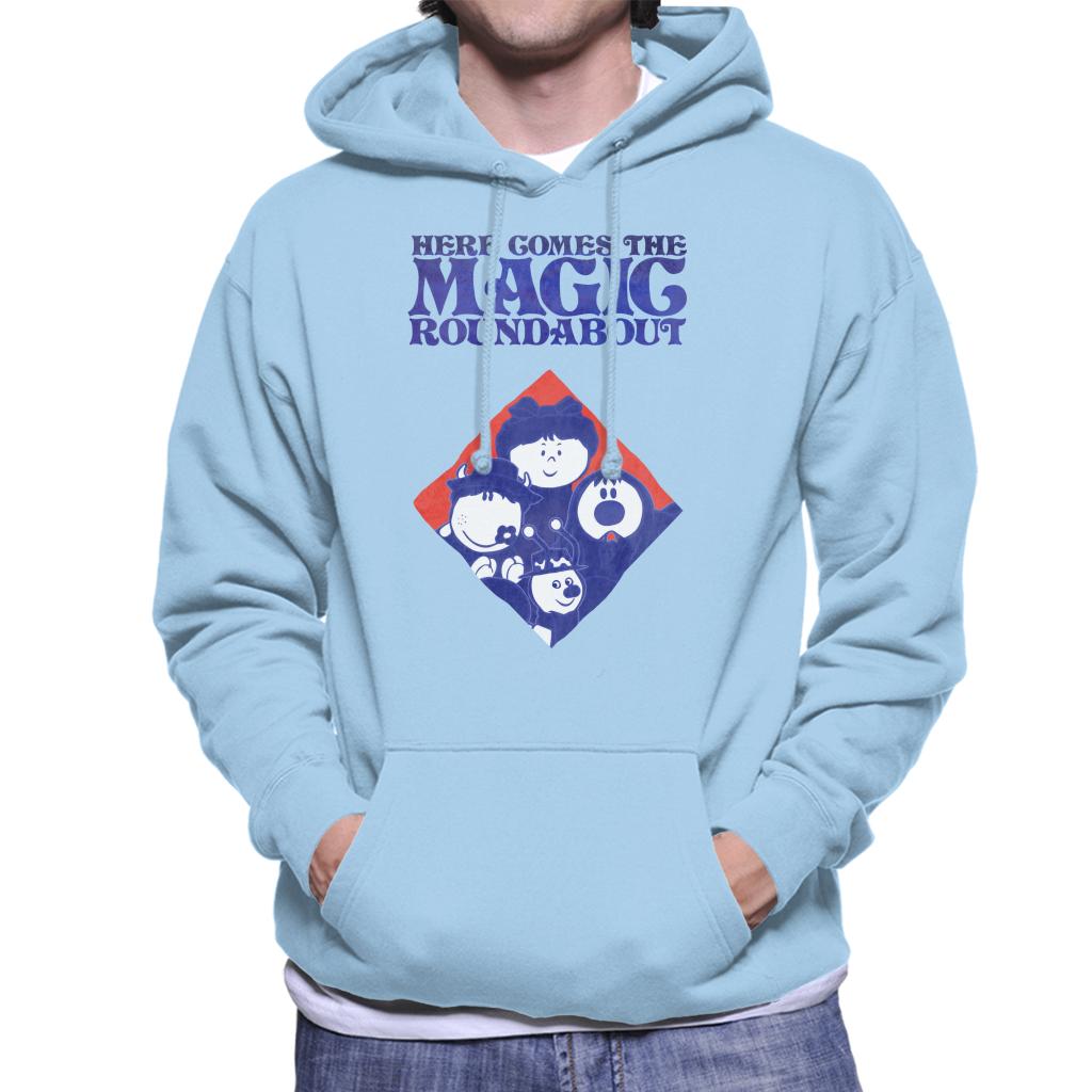 The Magic Roundabout Retro Blue Tone Diamond Men's Hooded product image 6