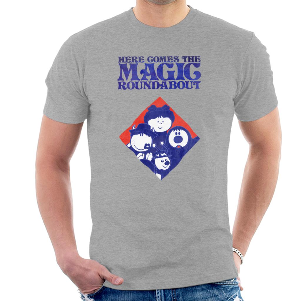 The Magic Roundabout Retro Blue Tone Diamond Men's T-Shirt product image 1