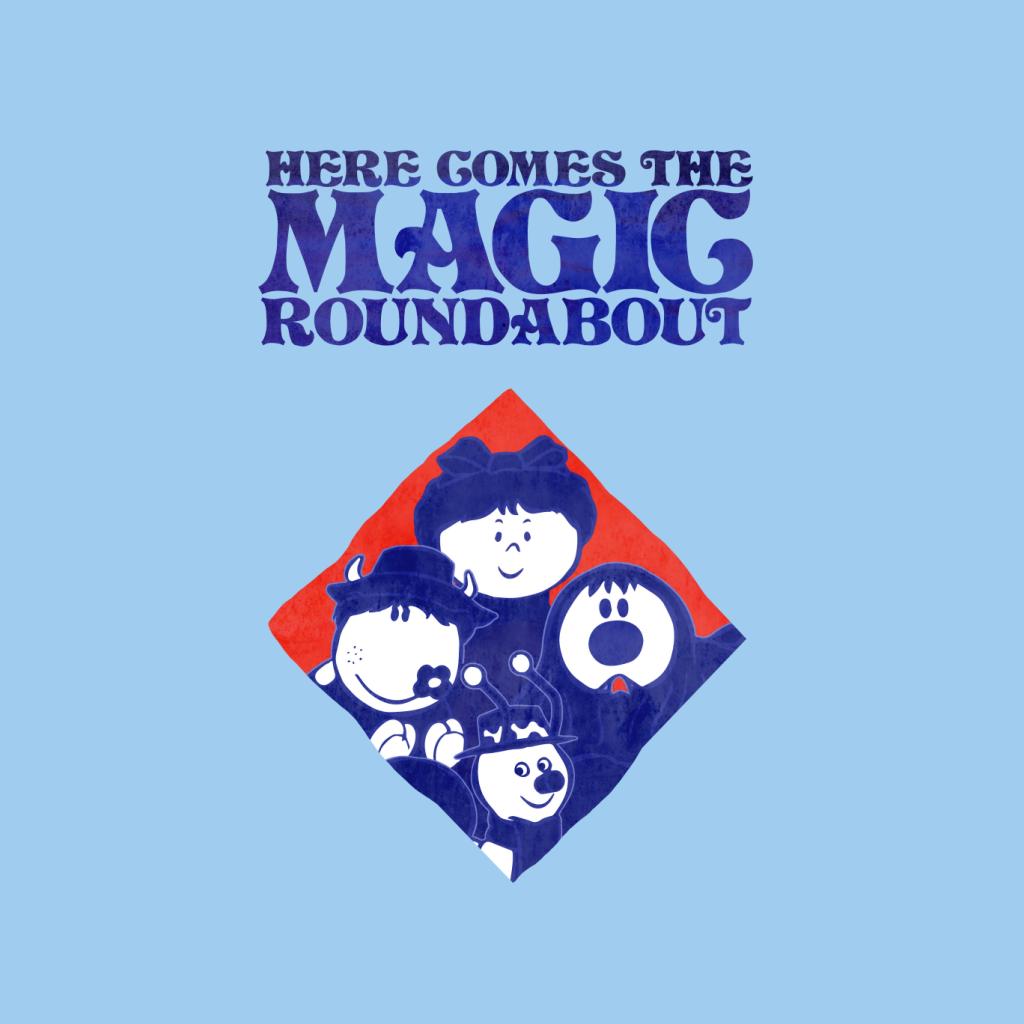 The Magic Roundabout Retro Blue Tone Diamond Women's T-Shirt product image 7