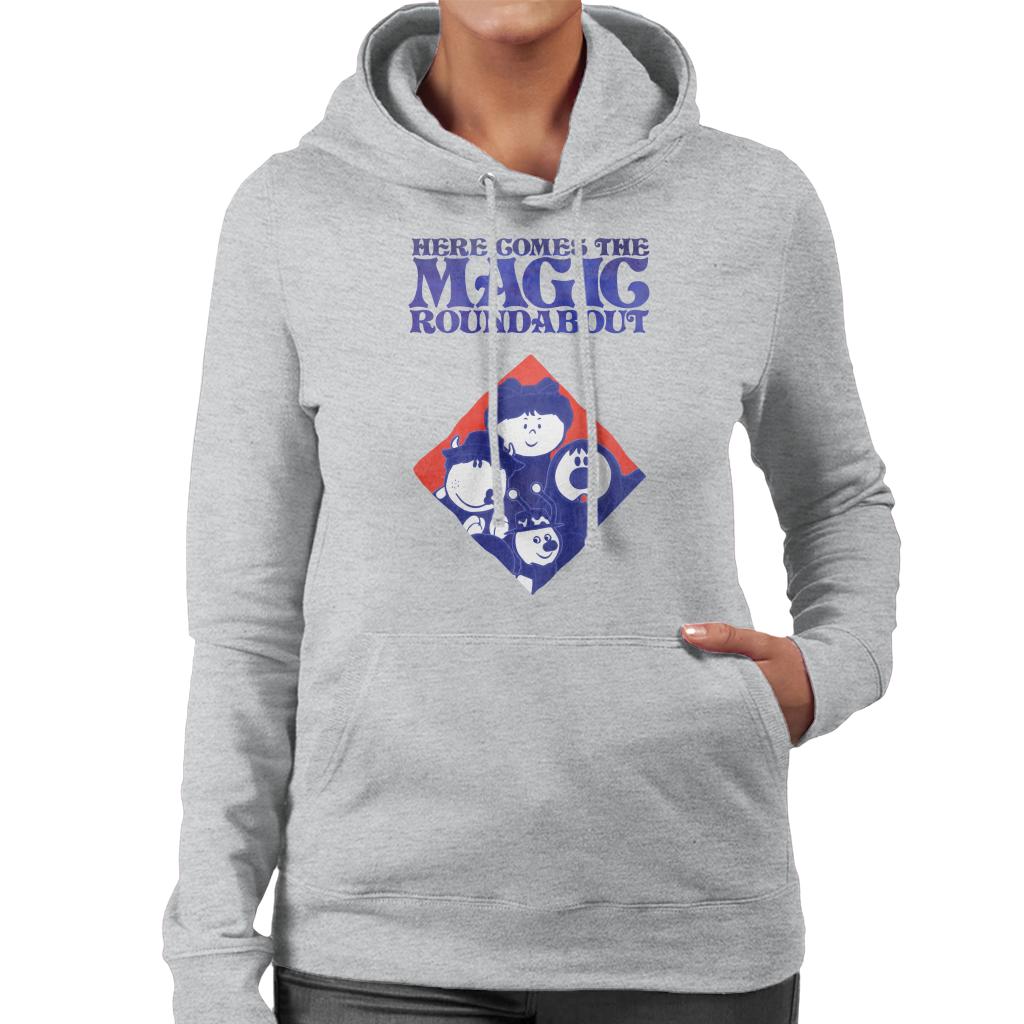 The Magic Roundabout Retro Blue Tone Diamond Women's Hooded product image 1