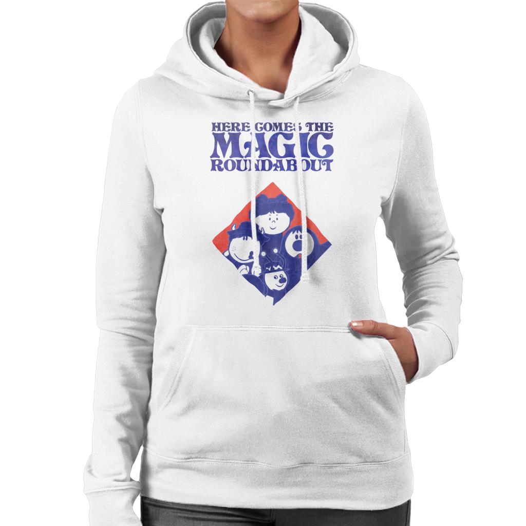 The Magic Roundabout Retro Blue Tone Diamond Women's Hooded product image 4