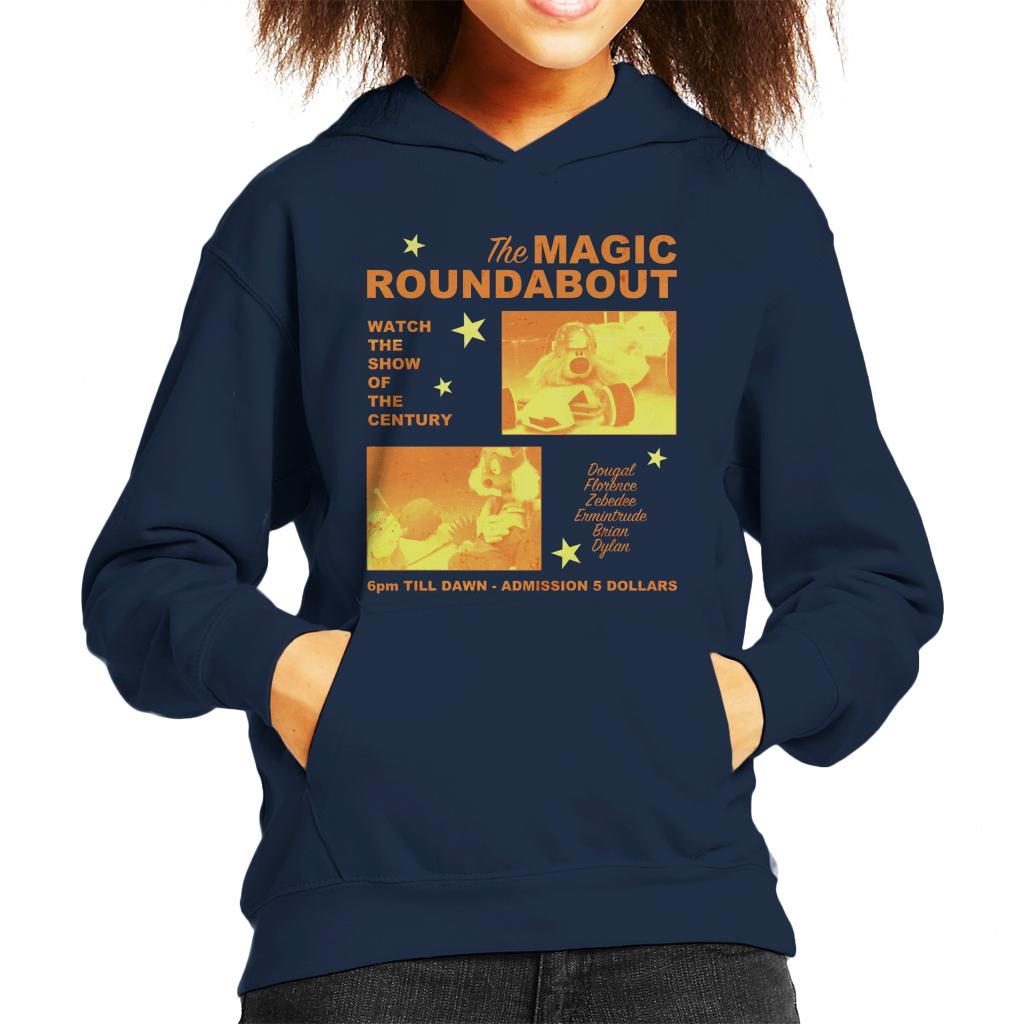 The Magic Roundabout Retro Show Poster Kid's Hooded Sweatshirt