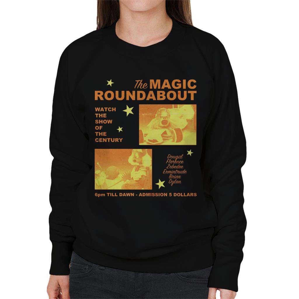 The Magic Roundabout Retro Show Poster Women's Sweatshirt