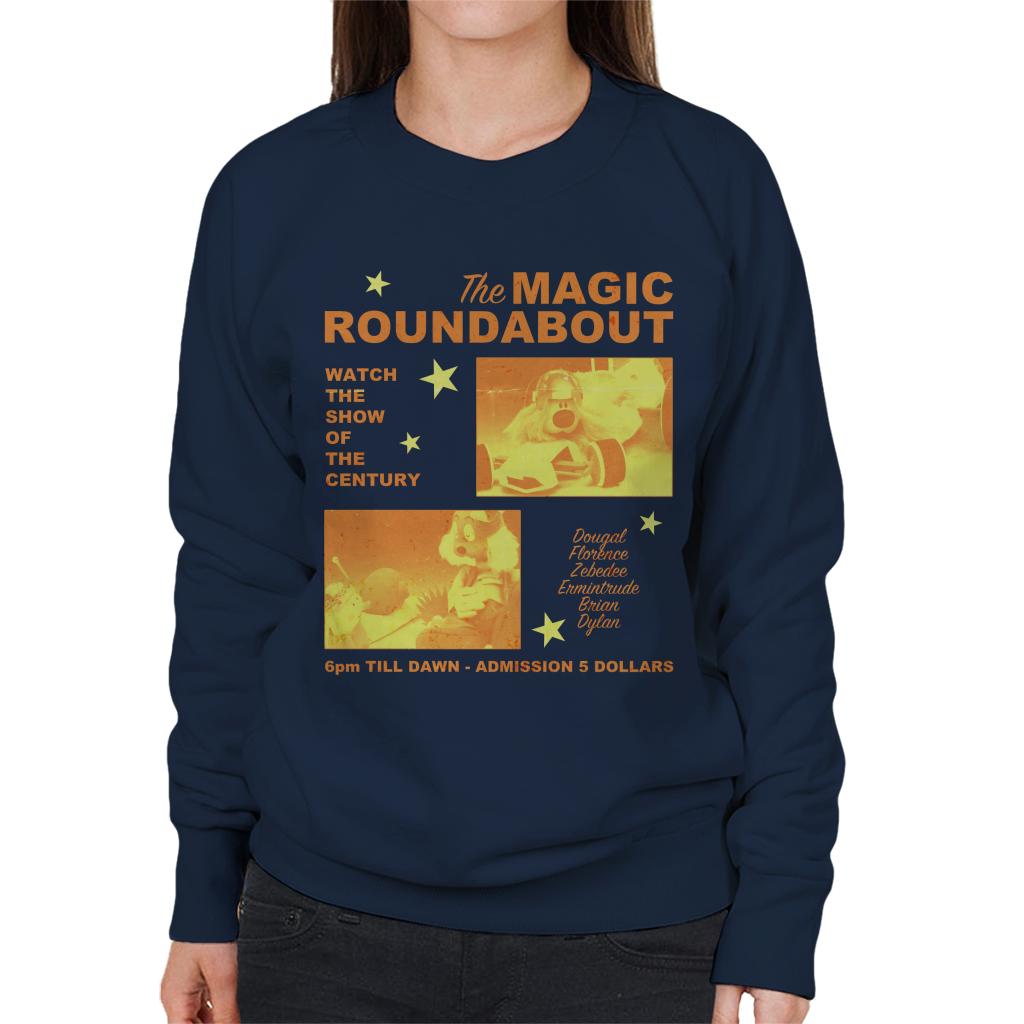 The Magic Roundabout Retro Show Poster Women's Sweatshirt