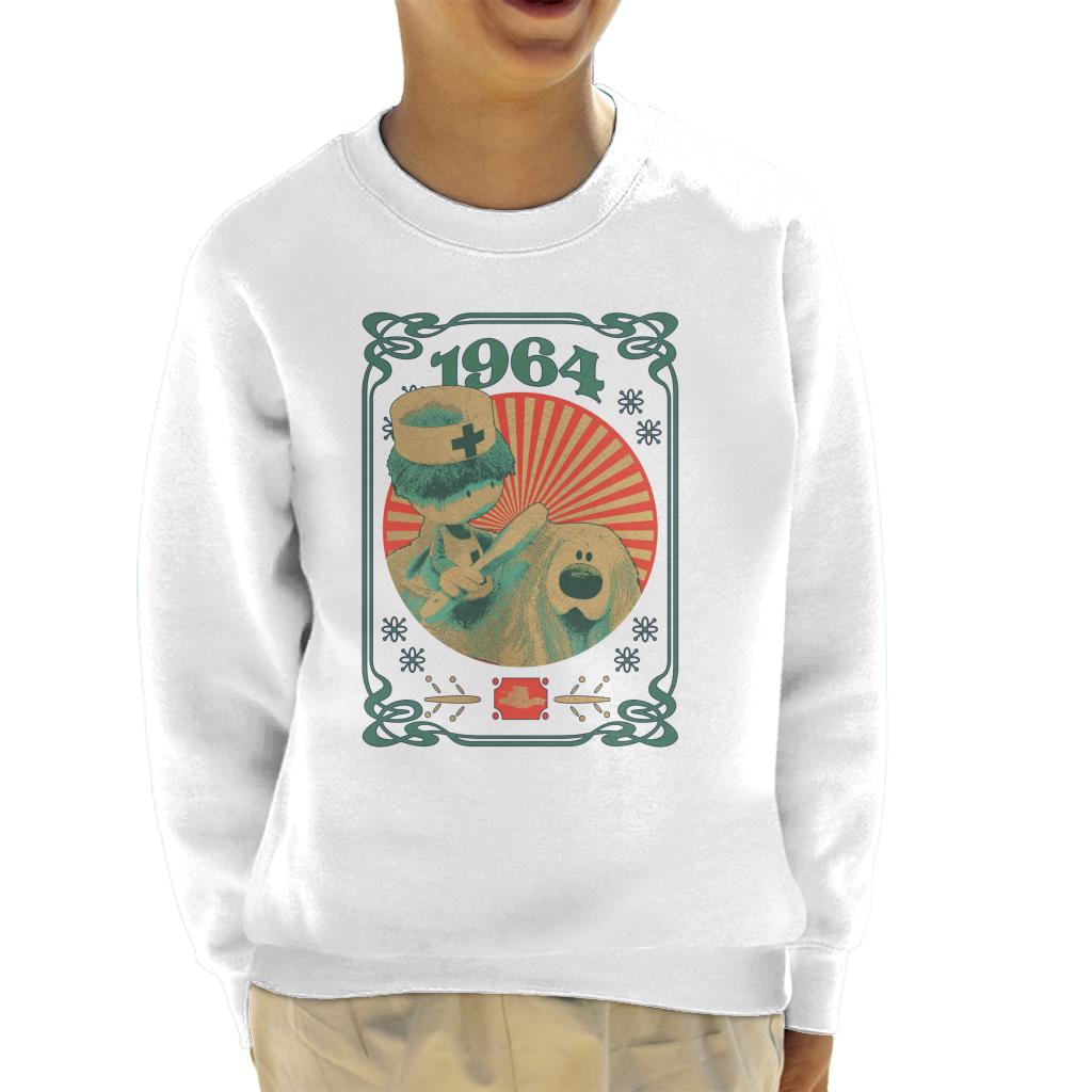 The Magic Roundabout Retro Brush Dougal Kid's Sweatshirt product image 4