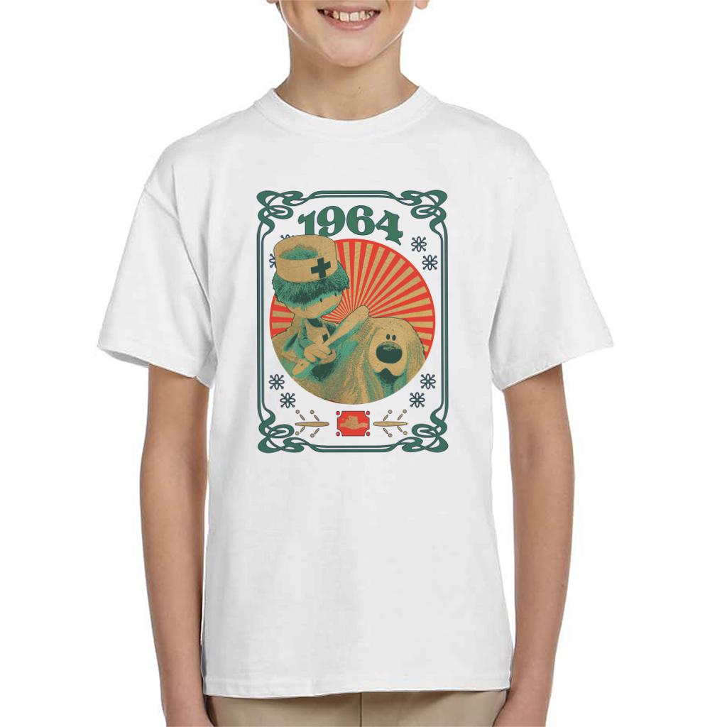 The Magic Roundabout Retro Brush Dougal Kid's T-Shirt product image 4