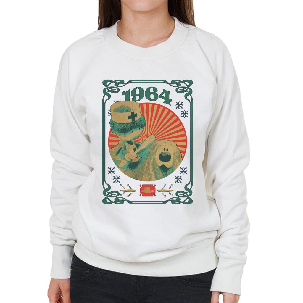 The Magic Roundabout Retro Brush Dougal Women's Sweatshirt product image 4