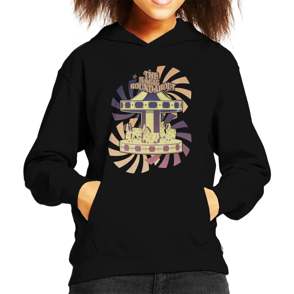 The Magic Roundabout Retro Carousel Kid's Hooded Sweatshirt product image 1