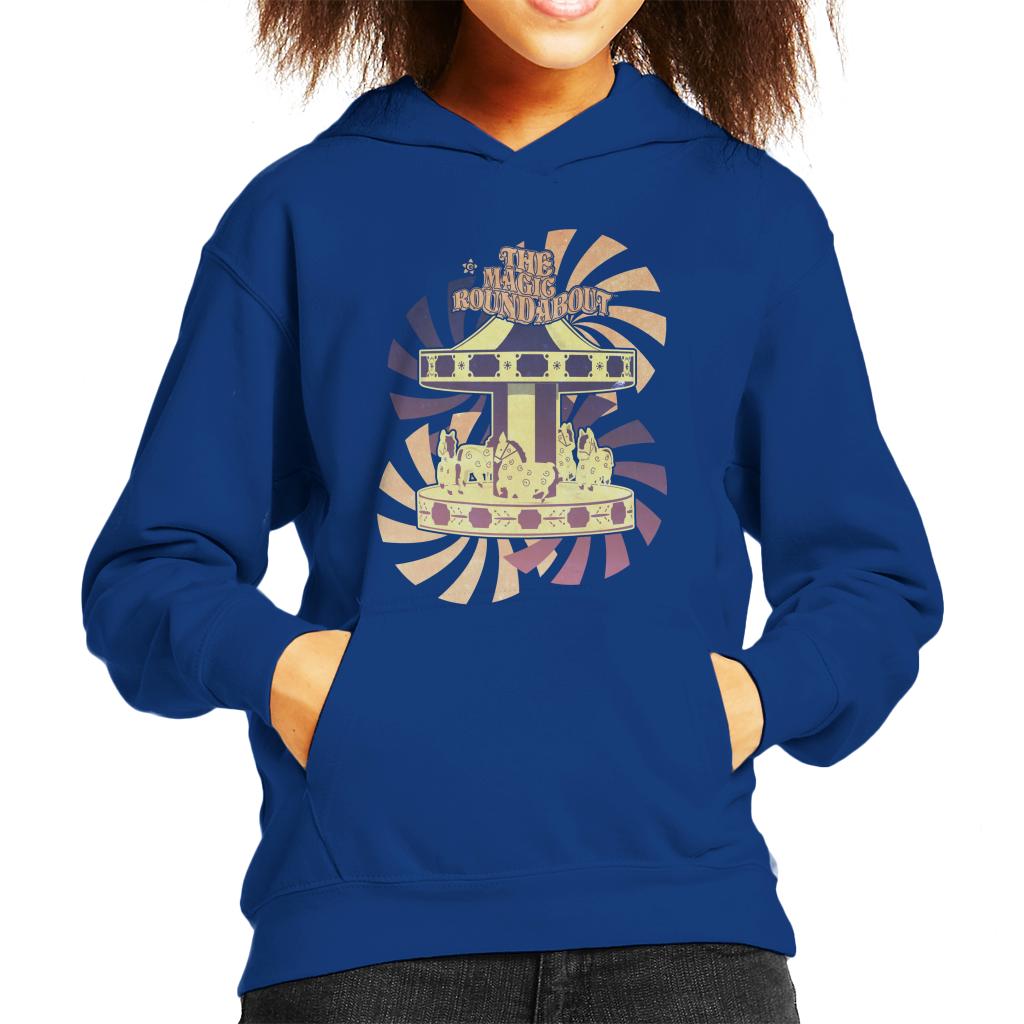 The Magic Roundabout Retro Carousel Kid's Hooded Sweatshirt product image 4