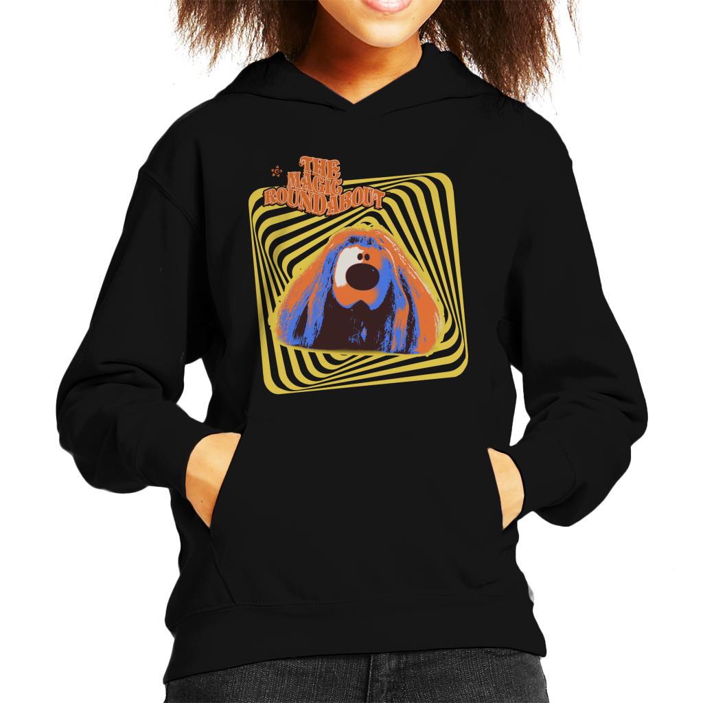 The Magic Roundabout Retro Psychedelic Dougal Kid's Hooded product image 1
