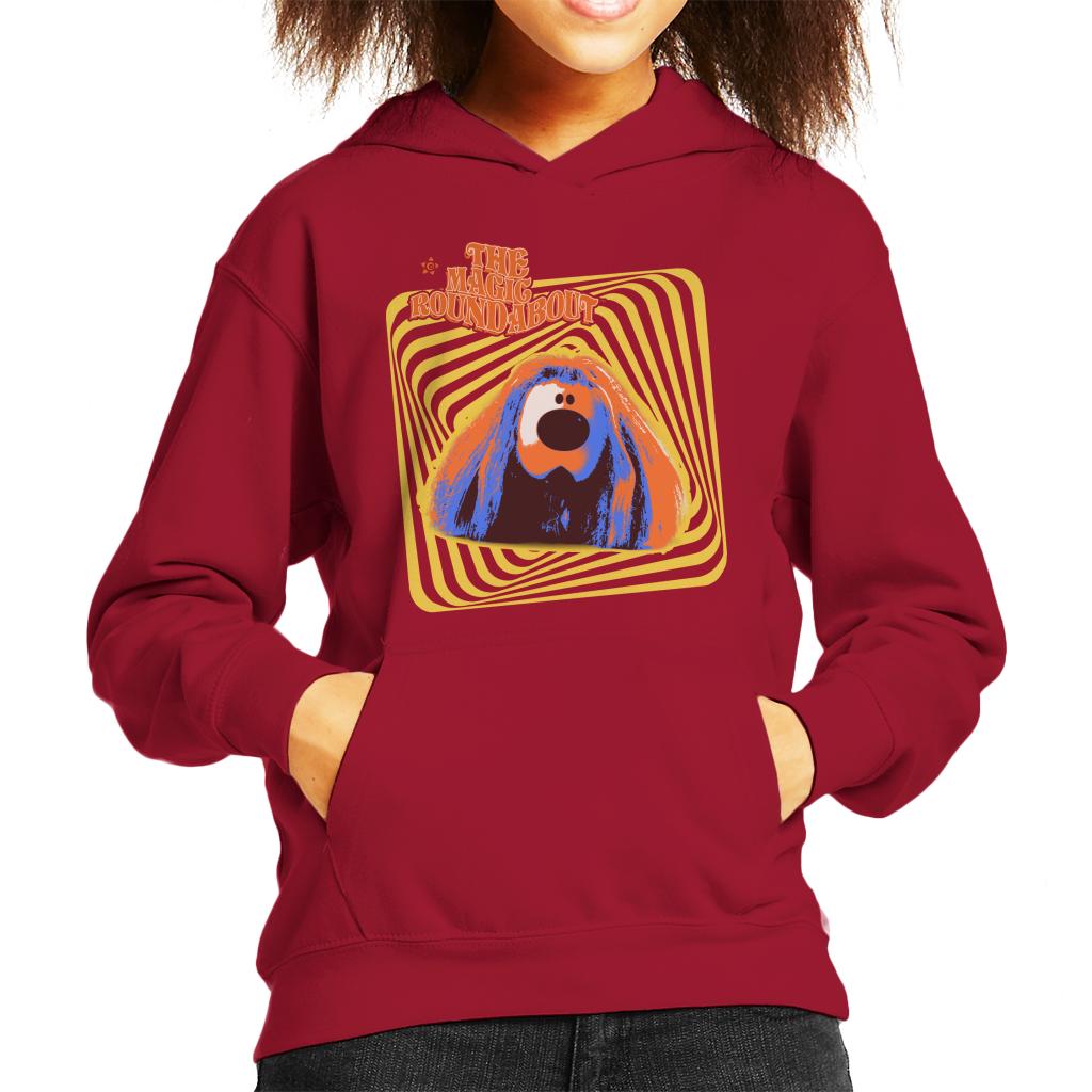 The Magic Roundabout Retro Psychedelic Dougal Kid's Hooded product image 8