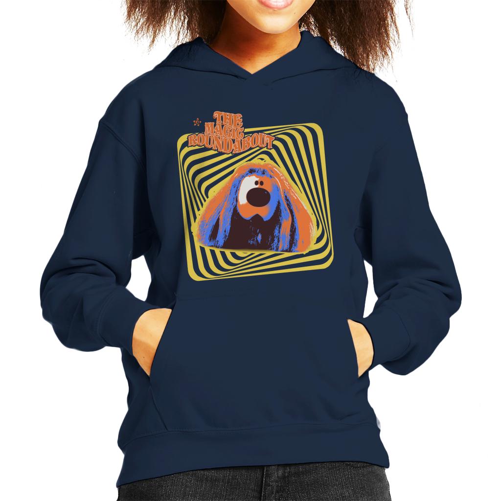 The Magic Roundabout Retro Psychedelic Dougal Kid's Hooded product image 6
