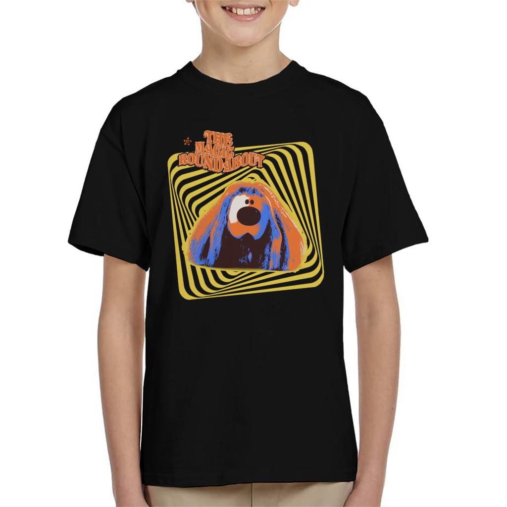 The Magic Roundabout Retro Psychedelic Dougal Kid's T-Shirt product image 1