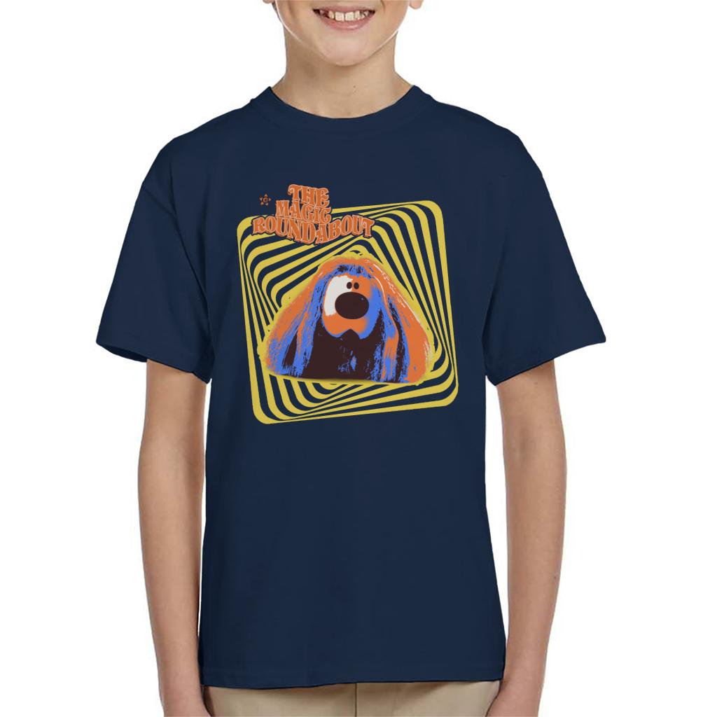 The Magic Roundabout Retro Psychedelic Dougal Kid's T-Shirt product image 6