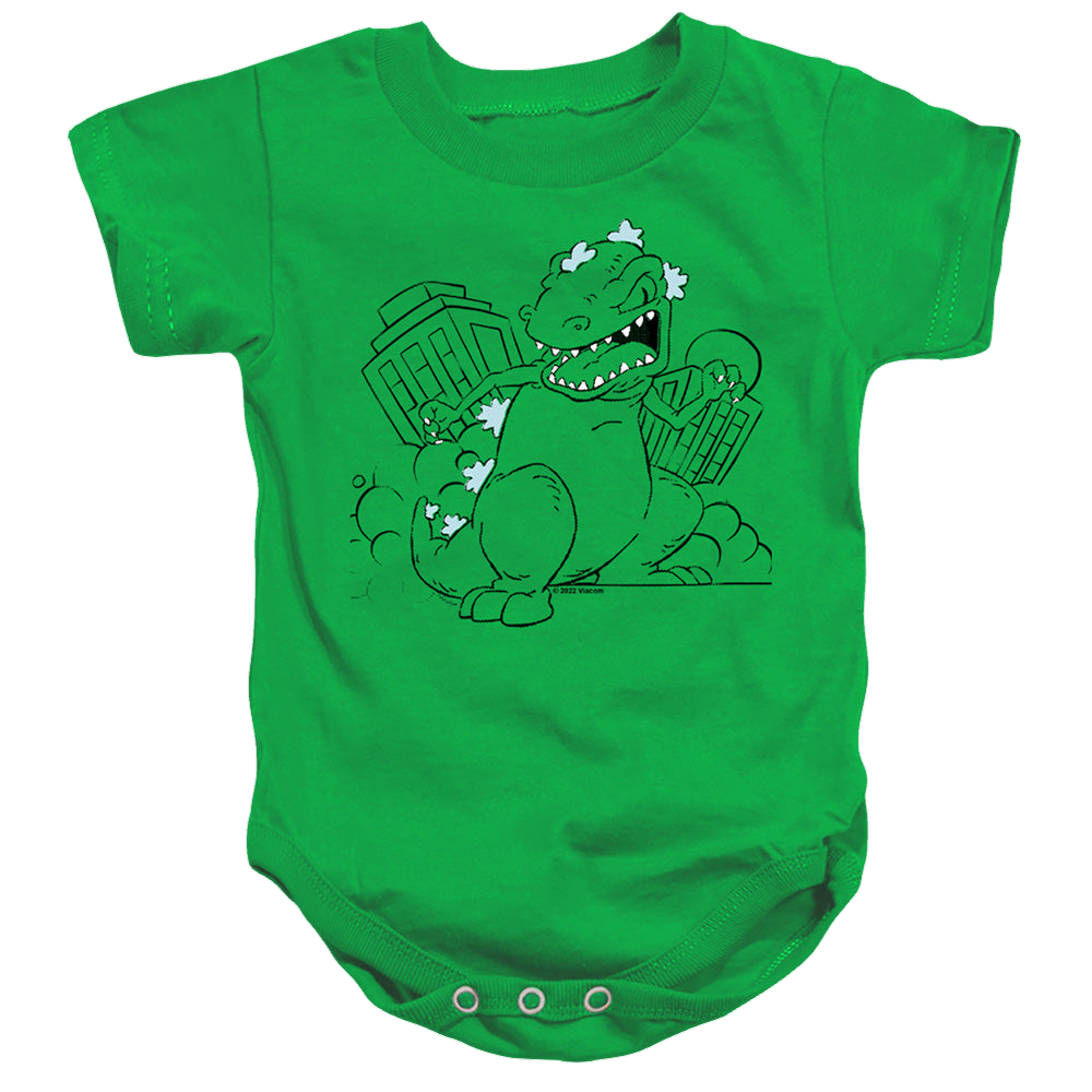 Rugrats Reptar Destroys City - Baby Bodysuit