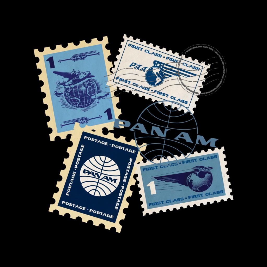 Pan Am Postage Stamps Montage Men's T-Shirt product image 2