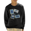 Pan Am Postage Stamps Montage Kid's Sweatshirt product image 1