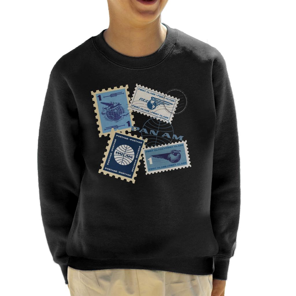Pan Am Postage Stamps Montage Kid's Sweatshirt product image 1