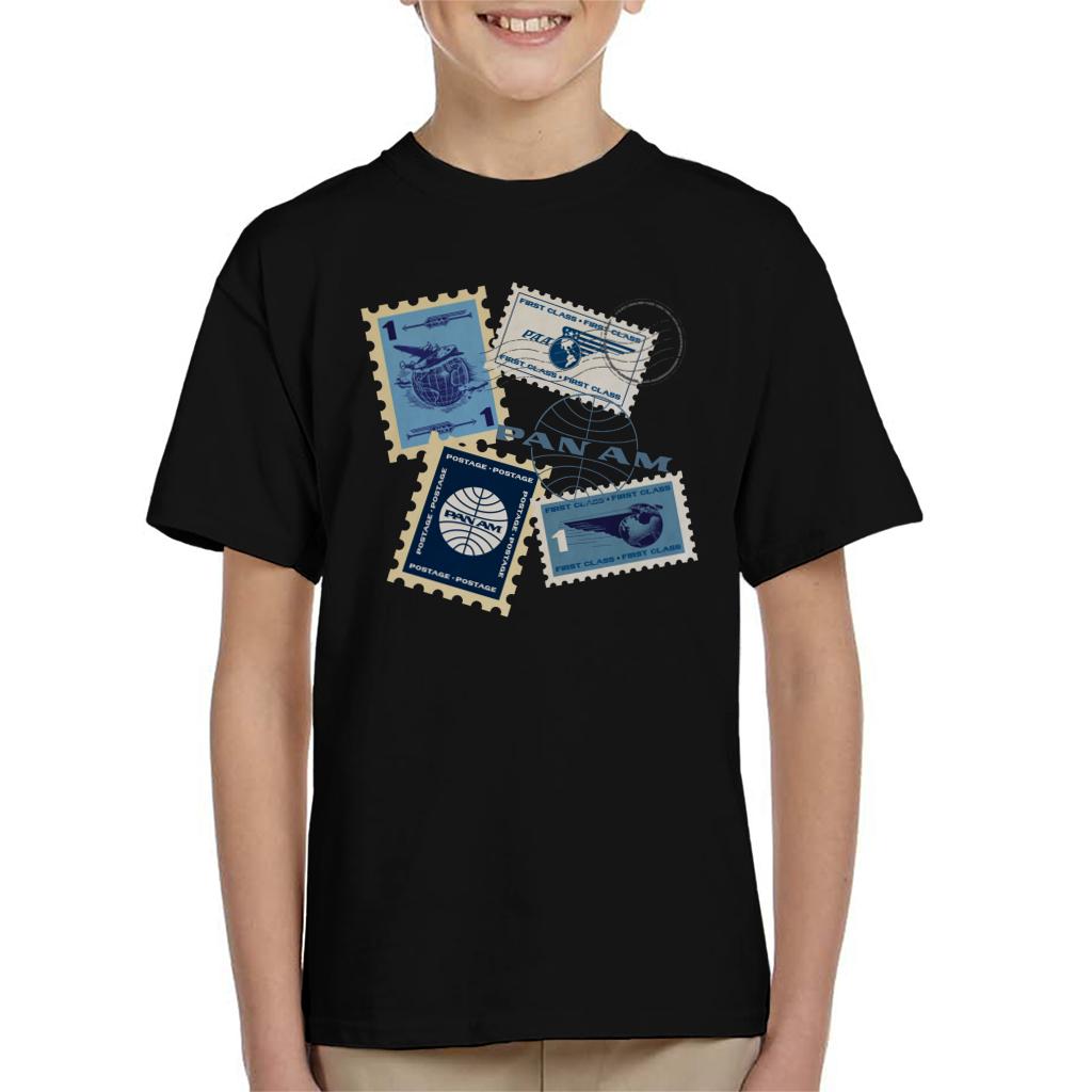 Pan Am Postage Stamps Montage Kid's T-Shirt product image 1