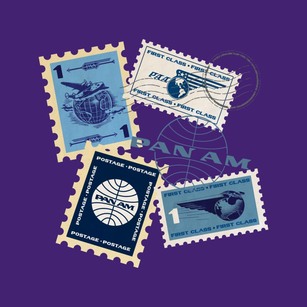 Pan Am Postage Stamps Montage Kid's Hooded Sweatshirt product image 5