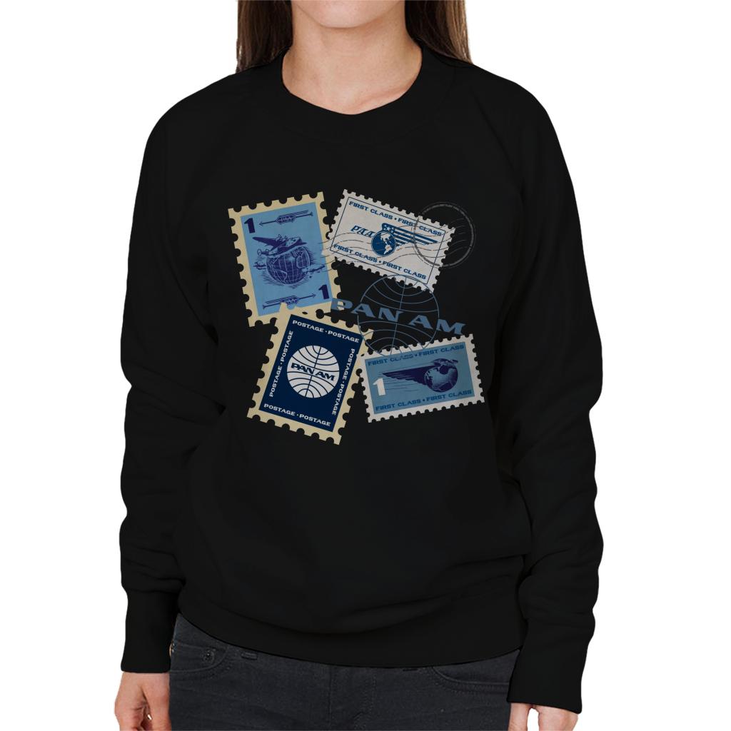 Pan Am Postage Stamps Montage Women's Sweatshirt product image 1