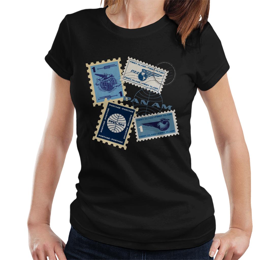 Pan Am Postage Stamps Montage Women's T-Shirt product image 1