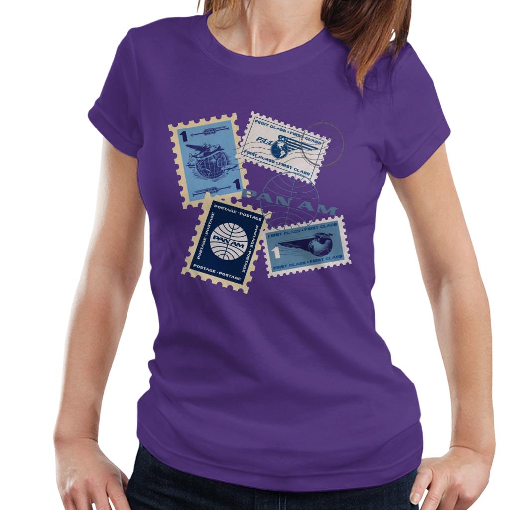 Pan Am Postage Stamps Montage Women's T-Shirt product image 4