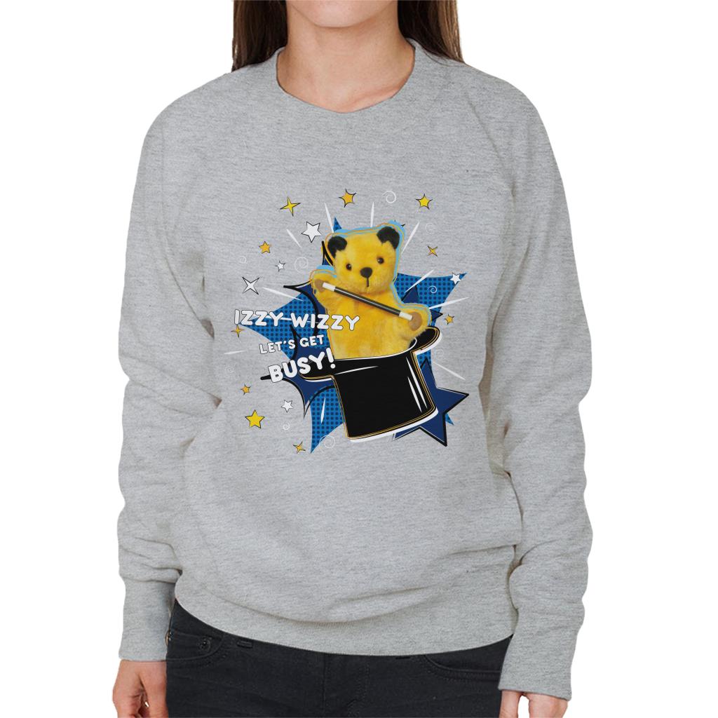 Sooty Top Hat Izzy Wizzy Let's Get Busy Women's Sweatshirt