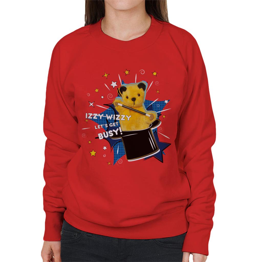 Sooty Top Hat Izzy Wizzy Let's Get Busy Women's Sweatshirt