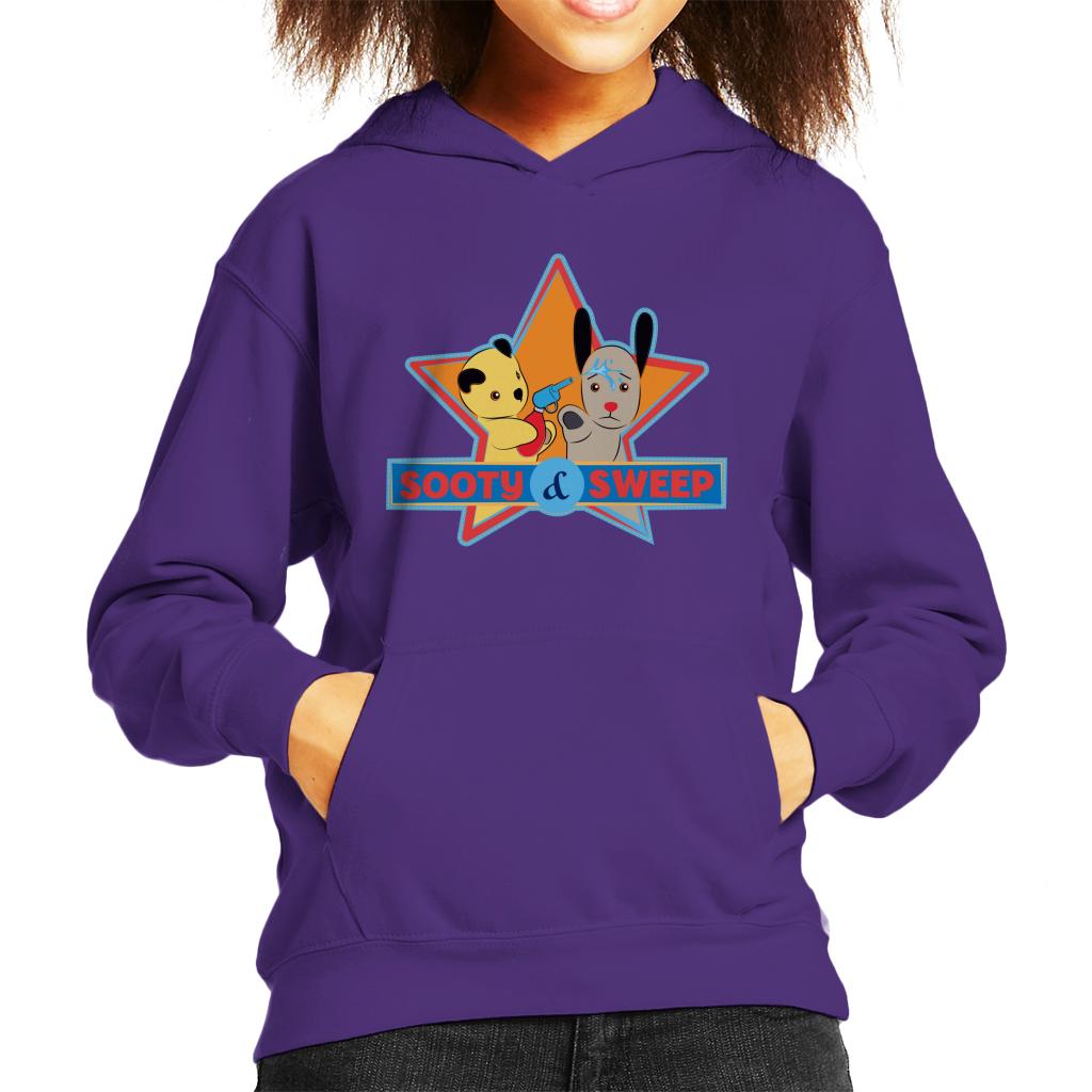 Sooty & Sweep Cartoon Water Sprayer Kid's Hooded Sweatshirt product image 4